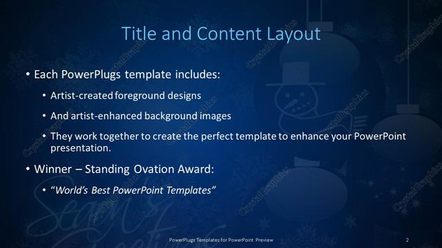 Title and Content presentation slide layout