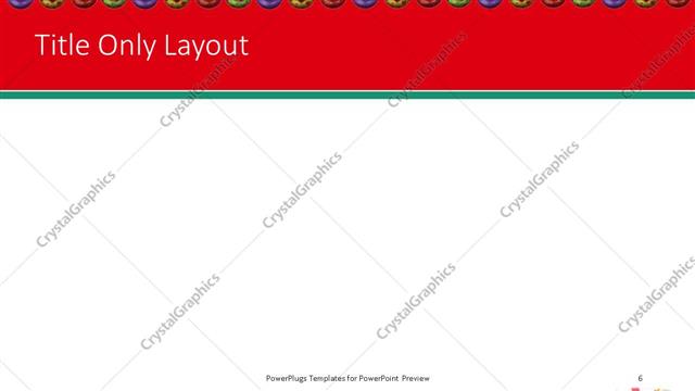 Title Only presentation slide layout