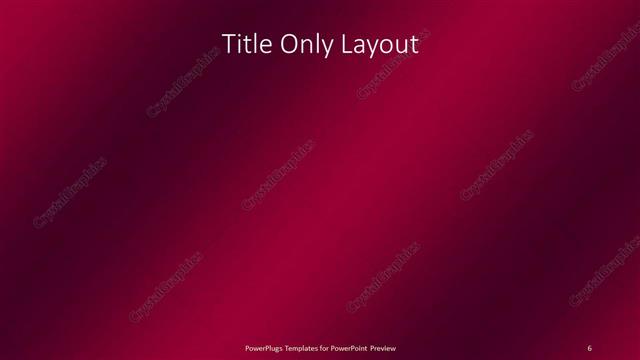 Title Only presentation slide layout