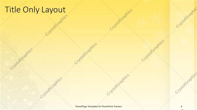 Title Only presentation slide layout