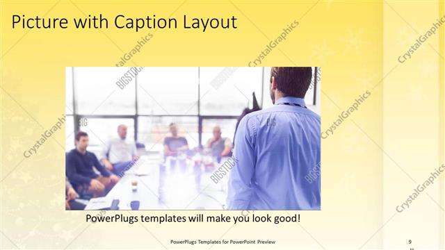 Picture with Caption presentation slide layout