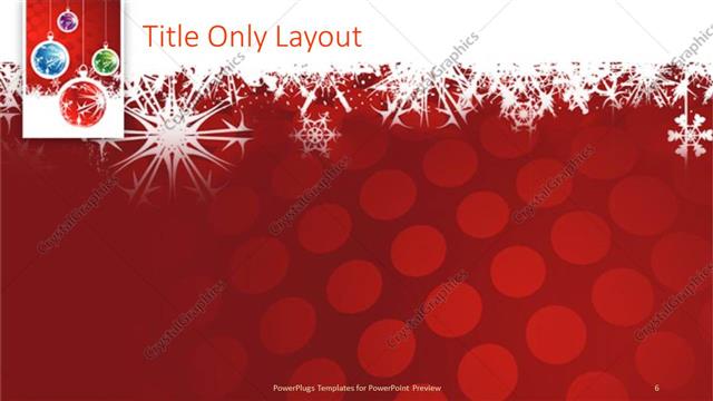 Title Only presentation slide layout