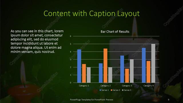 Content with Caption presentation slide layout