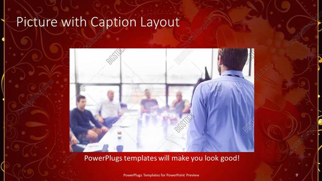 Picture with Caption presentation slide layout