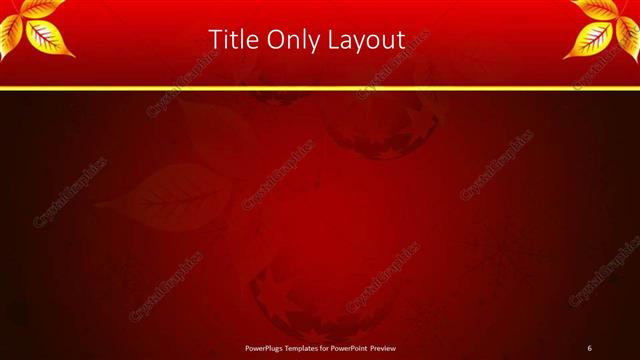 Title Only presentation slide layout