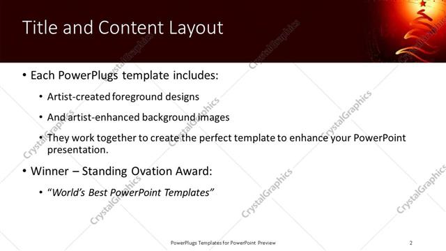 Title and Content presentation slide layout