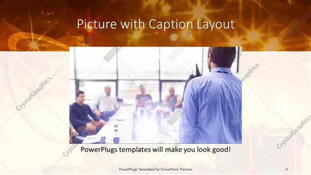 Picture with Caption presentation slide layout