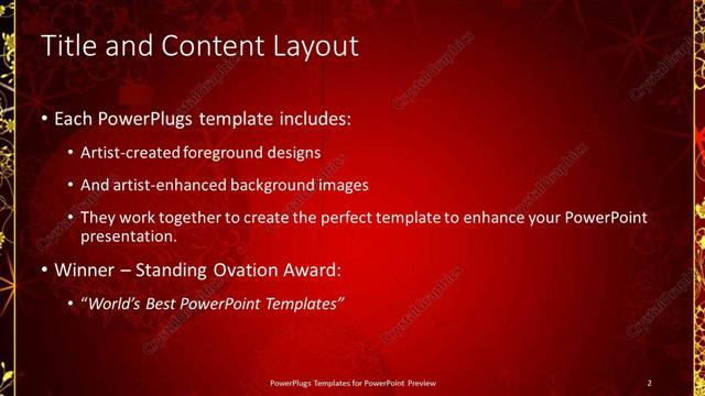 Title and Content presentation slide layout