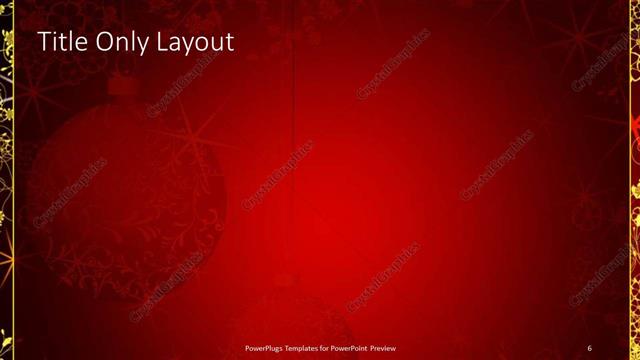 Title Only presentation slide layout