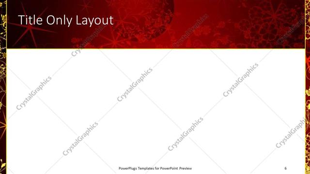 Title Only presentation slide layout