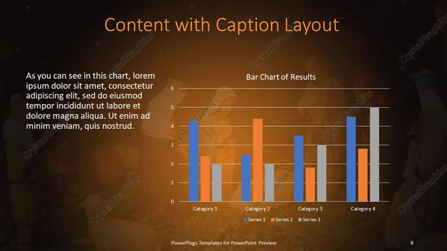 Content with Caption presentation slide layout