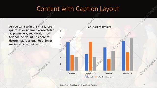 Content with Caption presentation slide layout