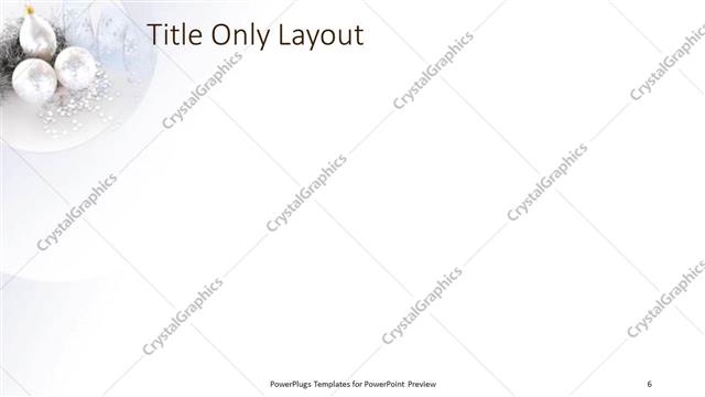 Title Only presentation slide layout