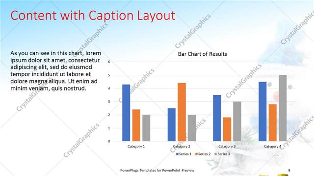 Content with Caption presentation slide layout