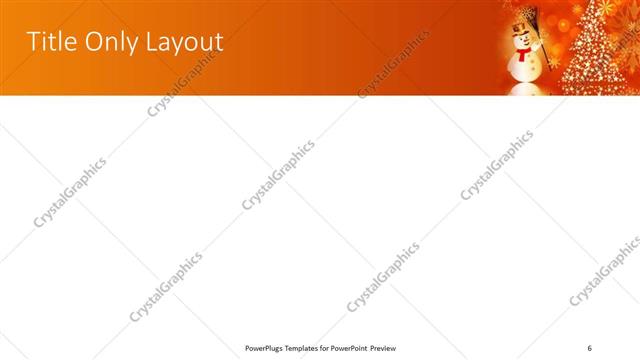 Title Only presentation slide layout