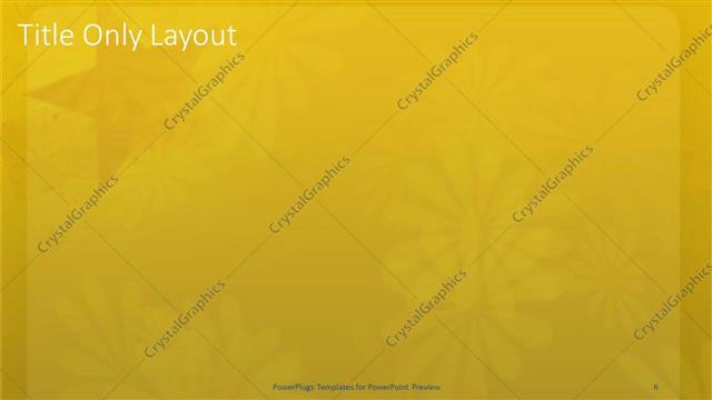 Title Only presentation slide layout