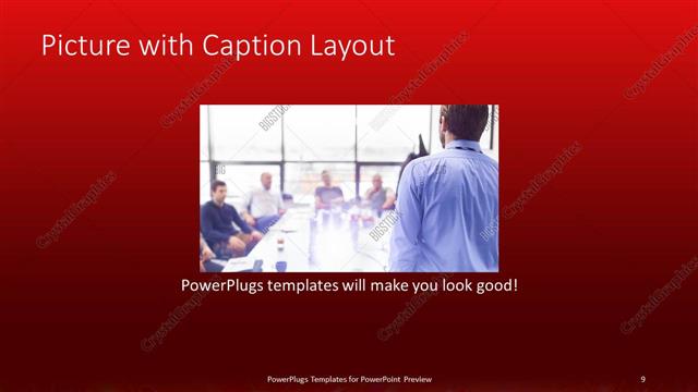 Picture with Caption presentation slide layout