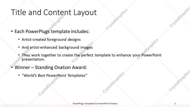 Title and Content presentation slide layout