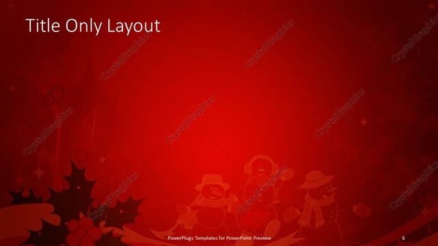 Title Only presentation slide layout