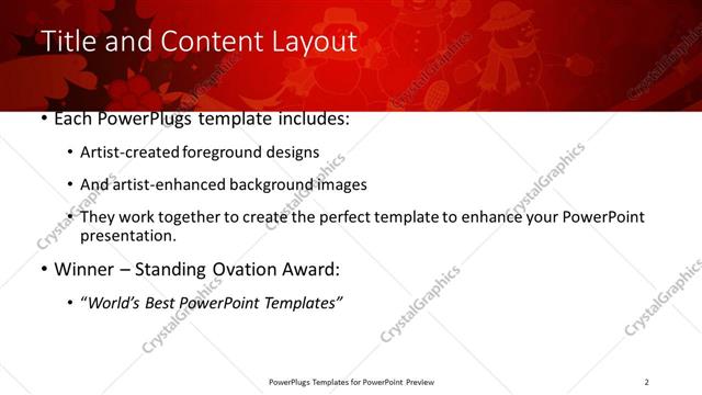 Title and Content presentation slide layout