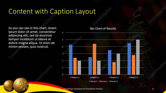 Content with Caption presentation slide layout