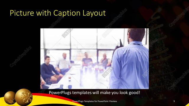 Picture with Caption presentation slide layout