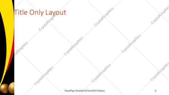 Title Only presentation slide layout