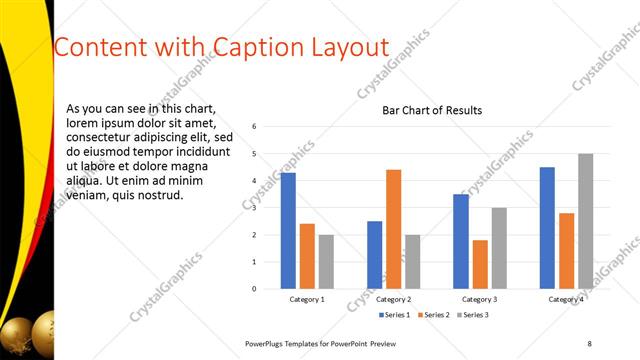 Content with Caption presentation slide layout