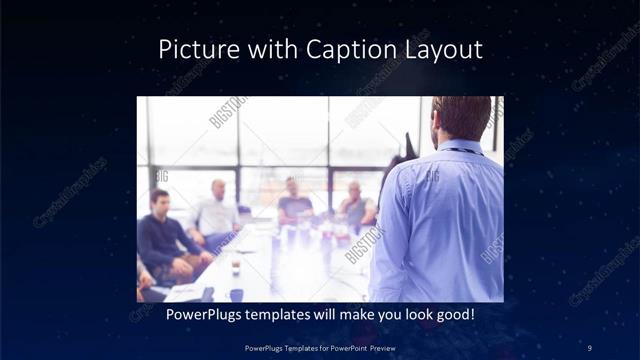 Picture with Caption presentation slide layout