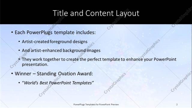 Title and Content presentation slide layout