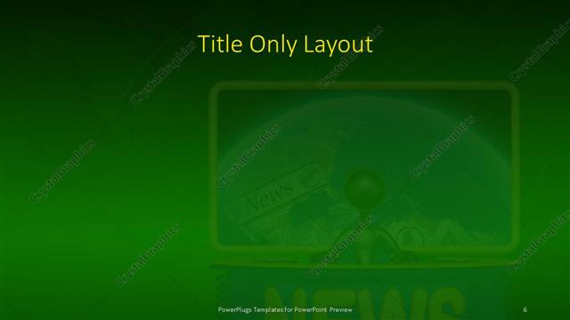 Title Only presentation slide layout