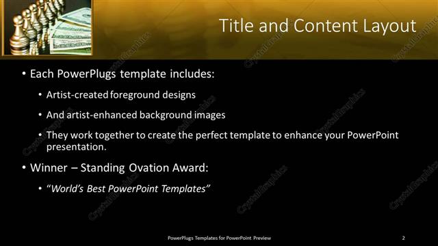 Title and Content presentation slide layout