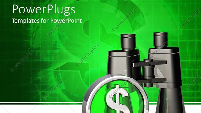  Presentation with search - Chrome dollar sign with black binoculars on green and white background?
