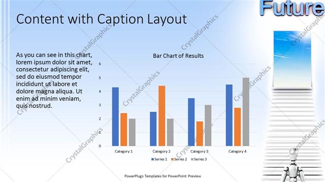 Content with Caption presentation slide layout