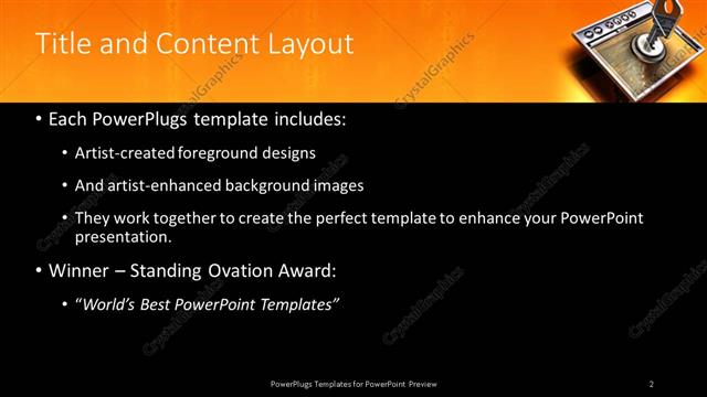 Title and Content presentation slide layout