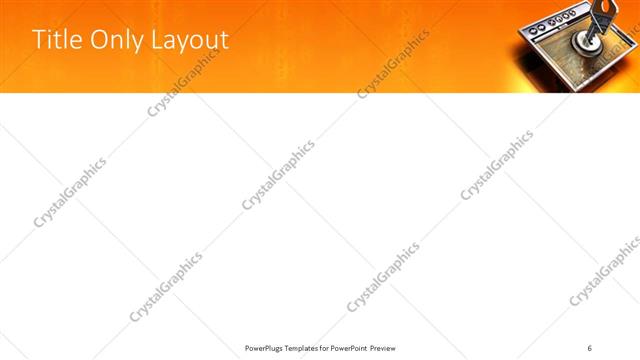 Title Only presentation slide layout