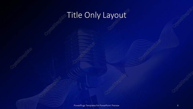 Title Only presentation slide layout