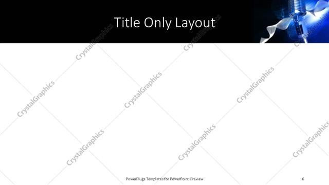 Title Only presentation slide layout