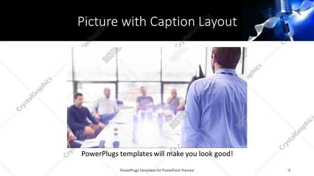 Picture with Caption presentation slide layout