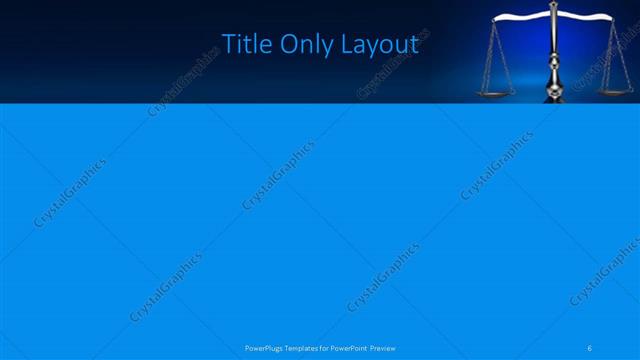 Title Only presentation slide layout