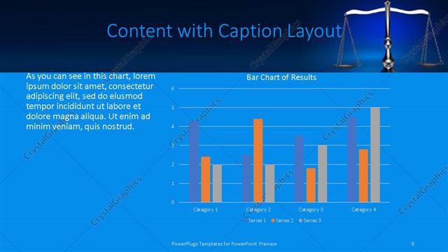 Content with Caption presentation slide layout