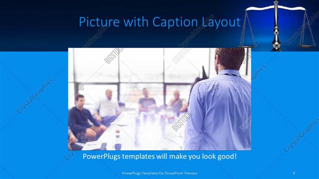 Picture with Caption presentation slide layout