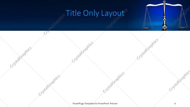 Title Only presentation slide layout