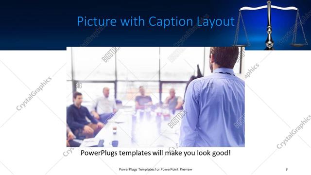 Picture with Caption presentation slide layout
