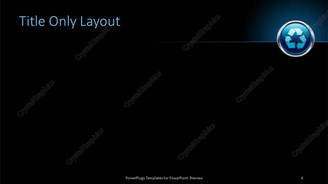 Title Only presentation slide layout