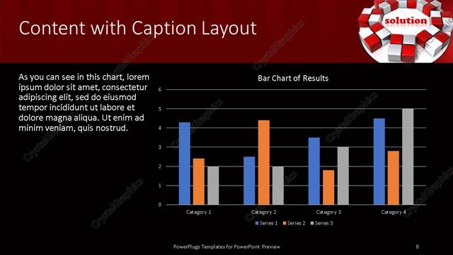 Content with Caption presentation slide layout
