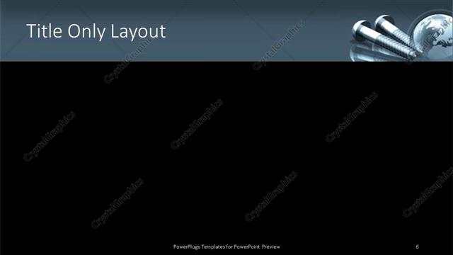 Title Only presentation slide layout