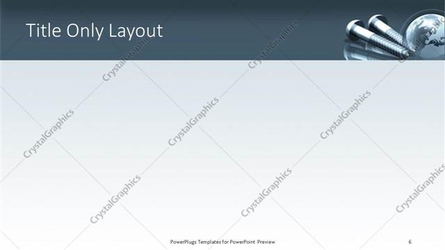 Title Only presentation slide layout