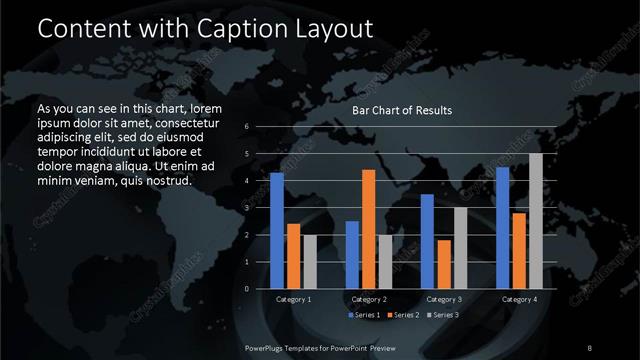Content with Caption presentation slide layout