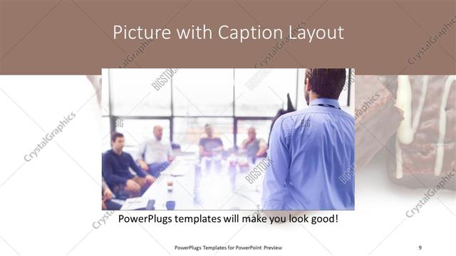 Picture with Caption presentation slide layout